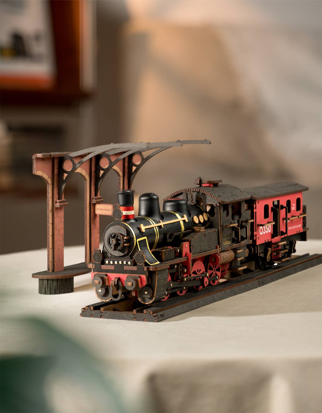 DIY Wooden Puzzle: Steam Journey