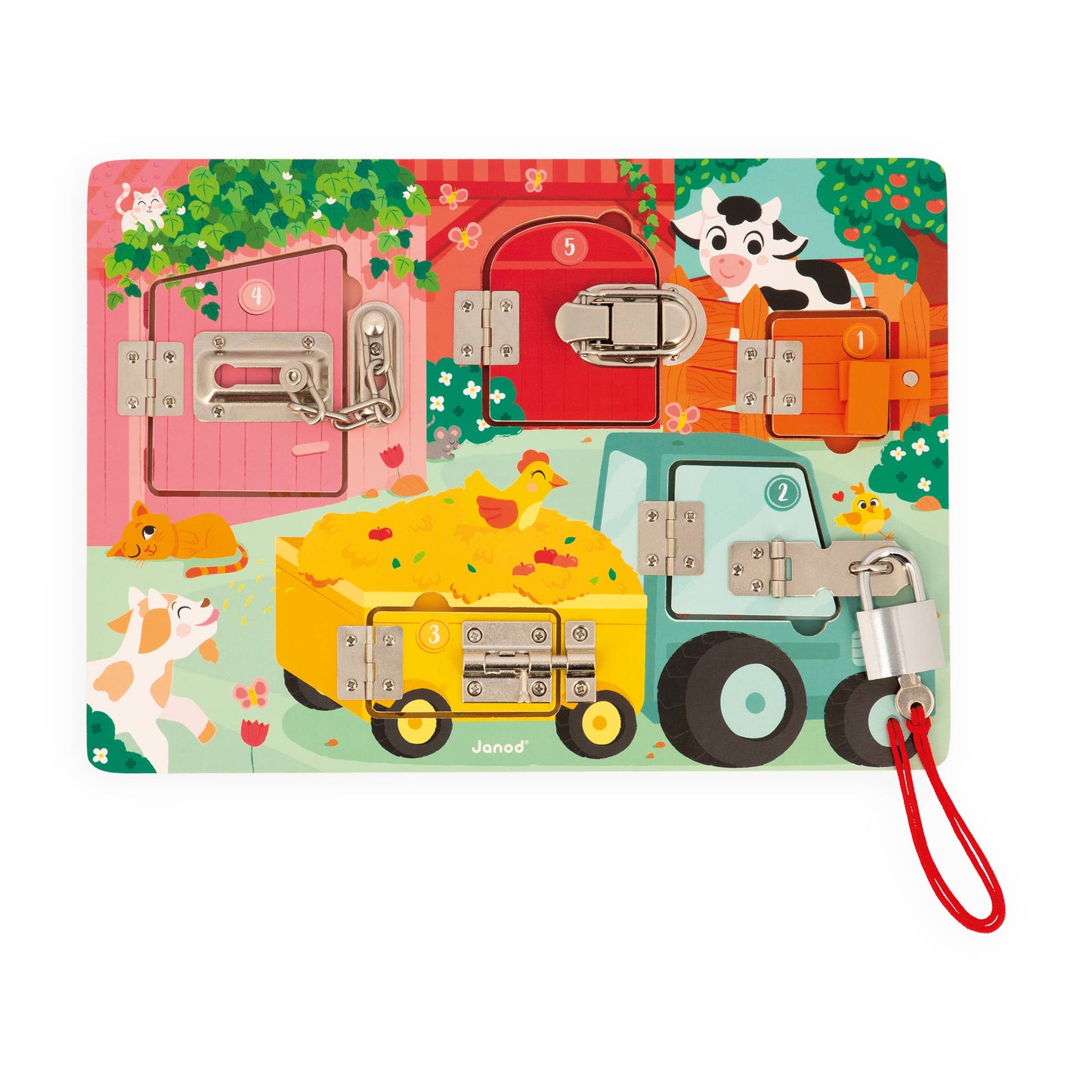 Farm | Padlocks Board | 5 different doors