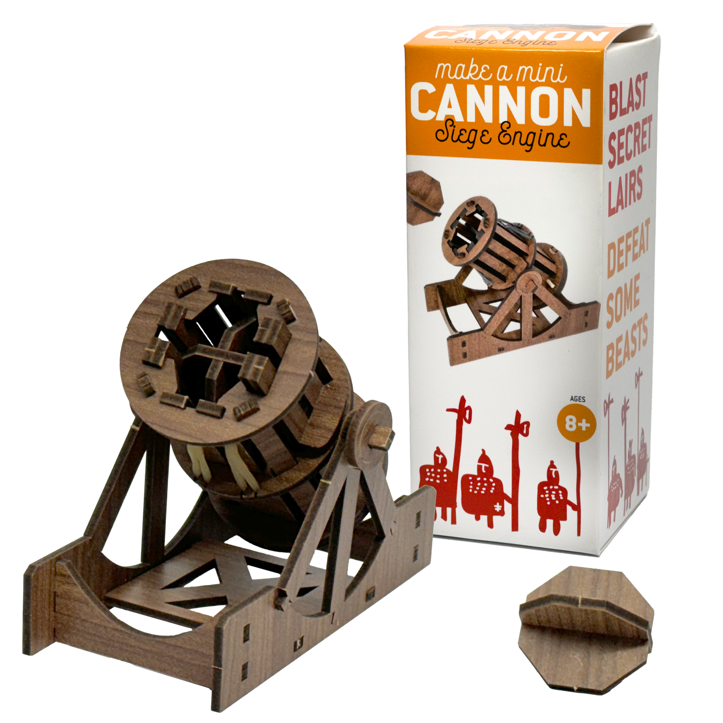 Mini Cannon : Wooden Engineering Model Building Kit