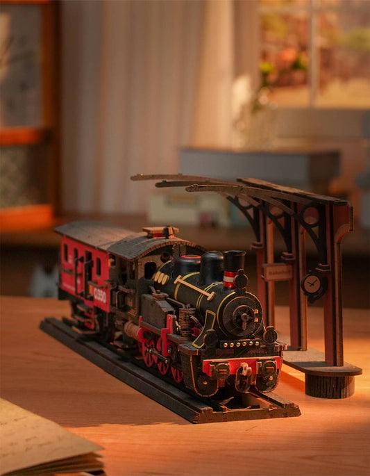 DIY Wooden Puzzle: Steam Journey