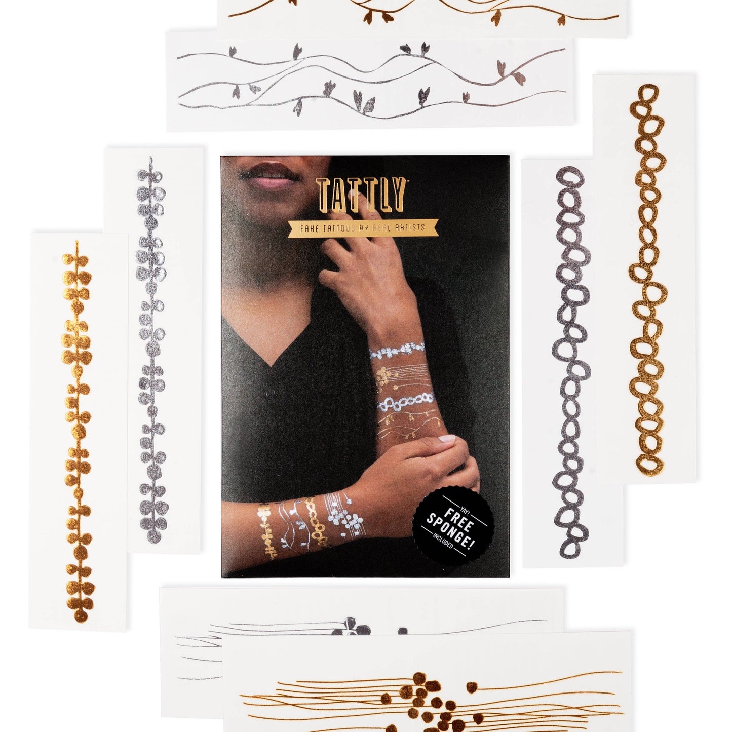 Brilliant Bracelet Tattoo Set (Metallic)