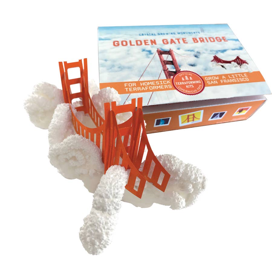 Crystal Growing Golden Gate Bridge | 
Craft Kit Science Kit