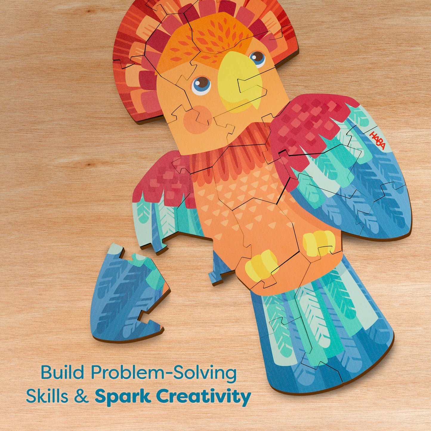 Parrot 2-in-1 Wooden Puzzle