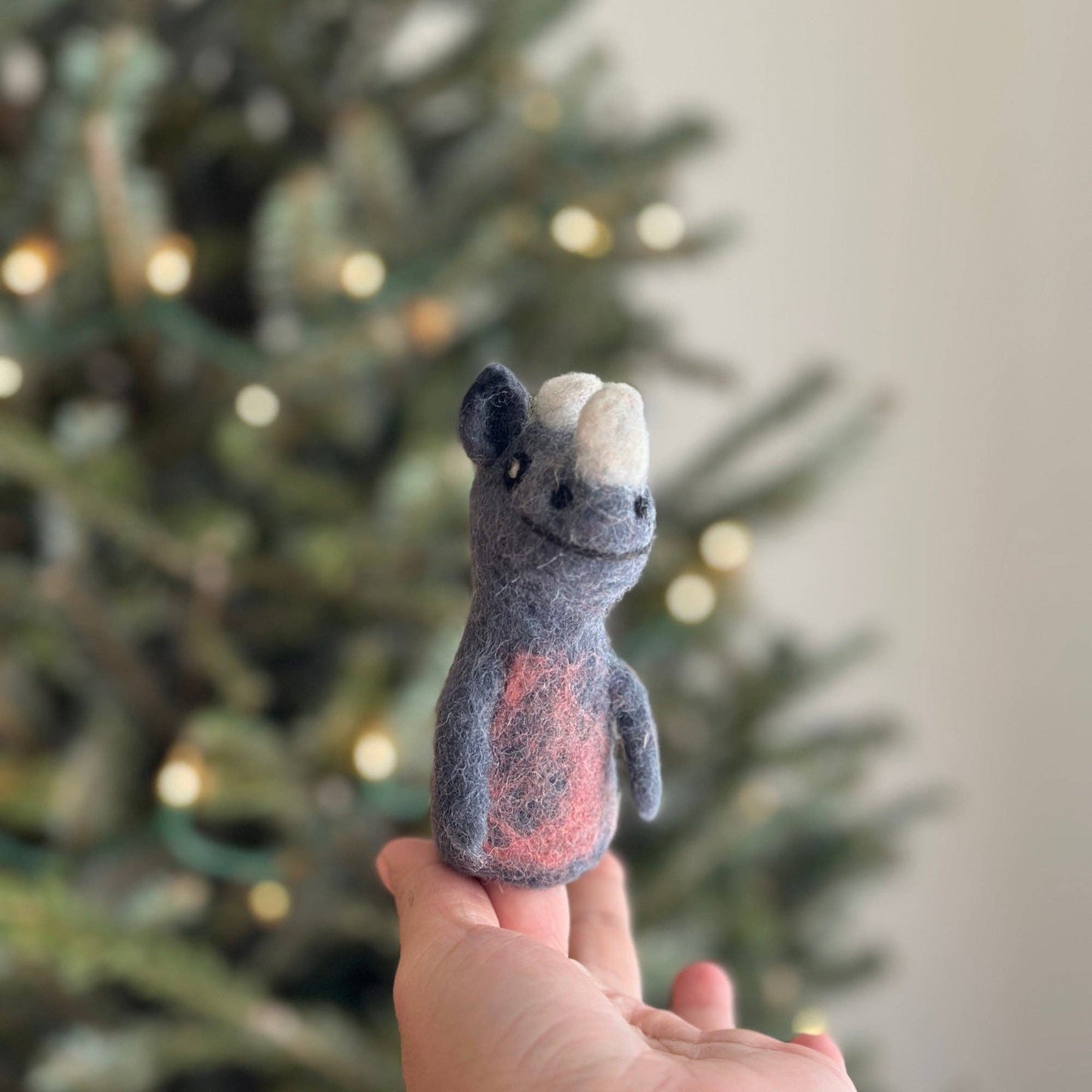 Handmade Wool Finger Puppet