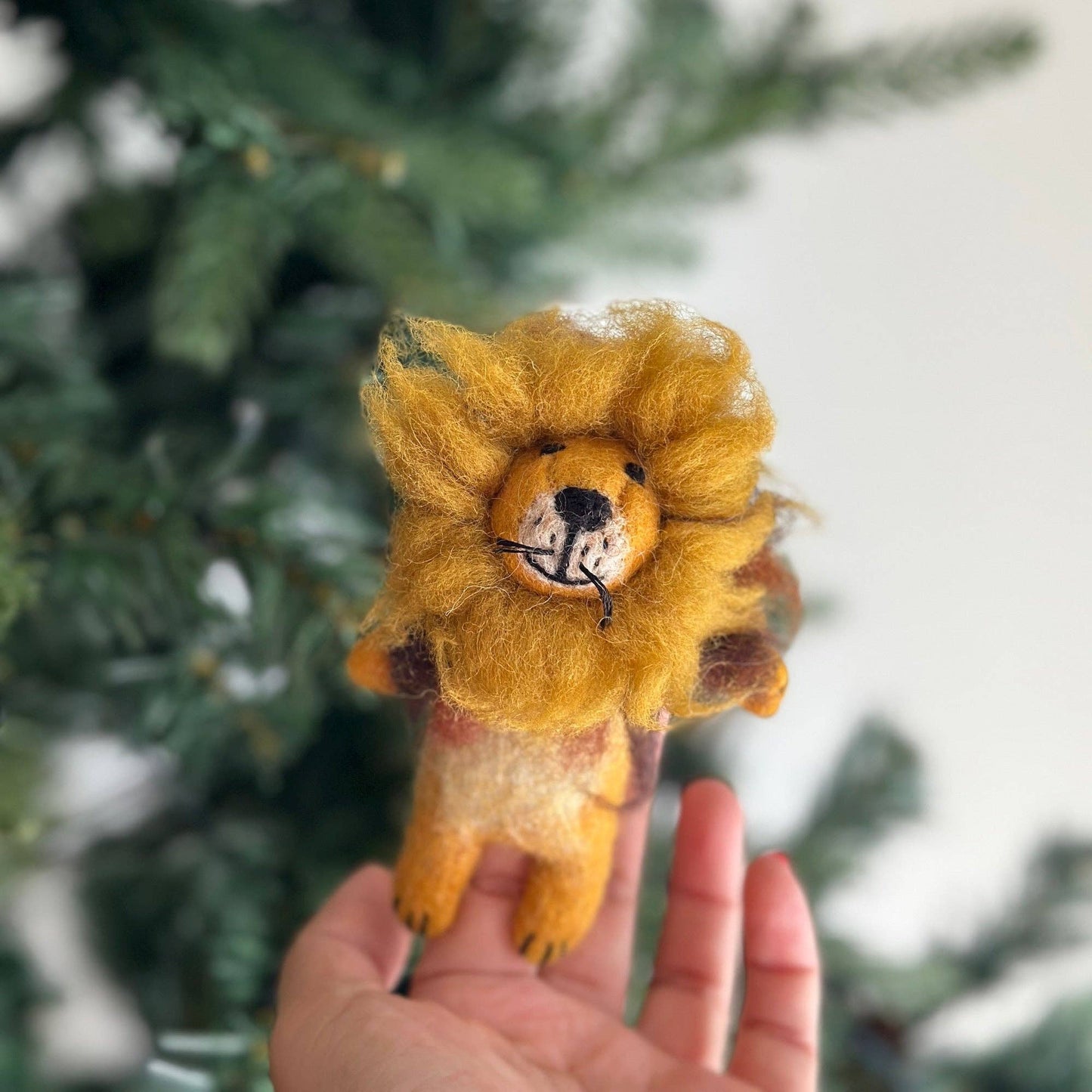 Handmade Wool Finger Puppet