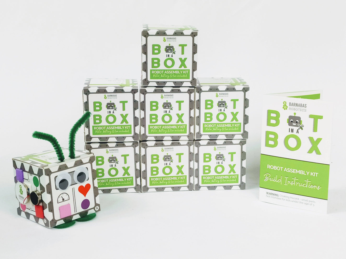 Bot In A Box Craft Robot | Stocking Stuffer | Party Favor: 4-Pack / Classic Edition