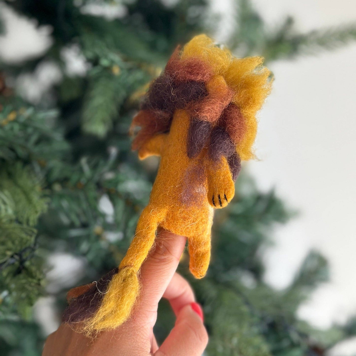Handmade Wool Finger Puppet