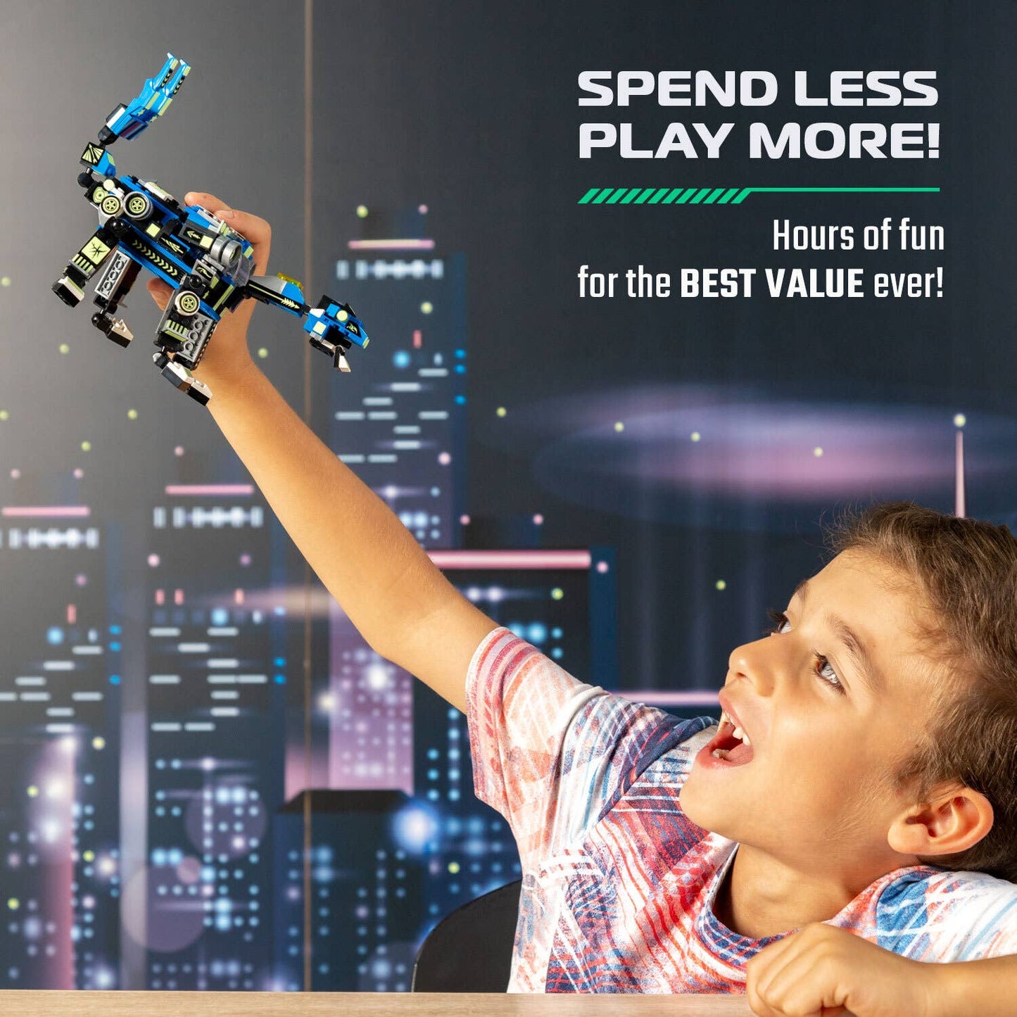 Robot 3-in-1 Building Toy Set (246 Pc) SnabGlider