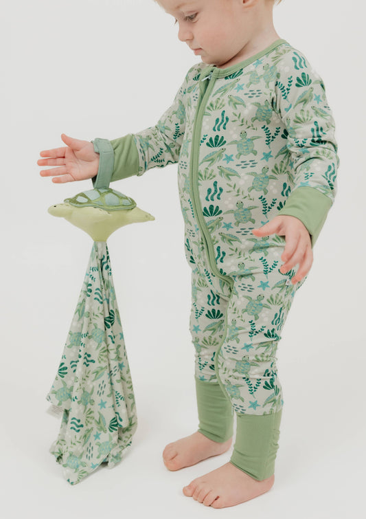 Save the Sea Turtles Sea Turtle Baby Lovey: Green / O/S