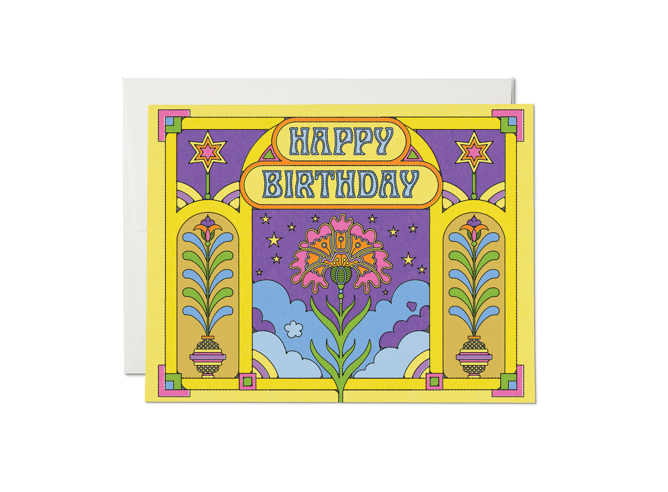 Happy Colors birthday greeting card
