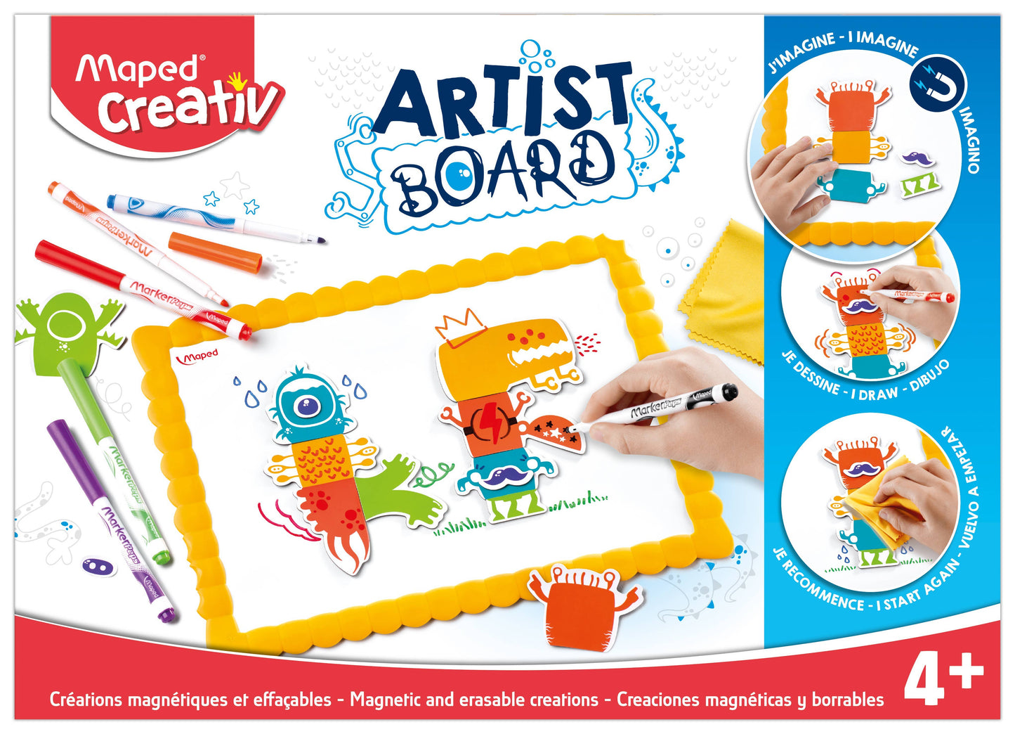 Creativ Magnetic Mix & Match Artist Board 21 Piece Kit