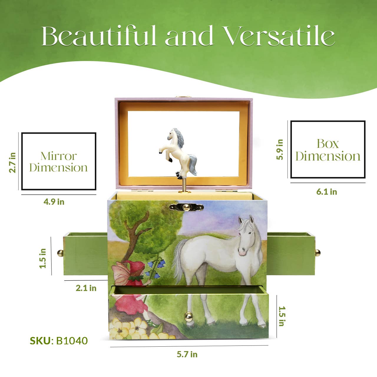 Horse Fairy Music Box