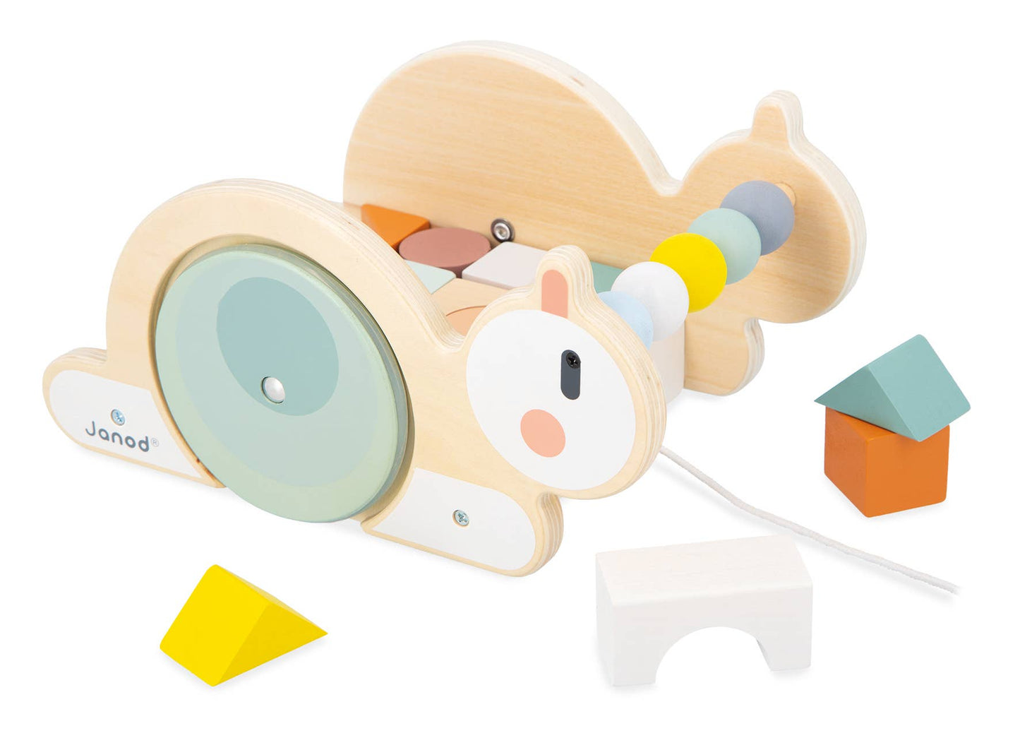 SWEET COCOON - PULL-ALONG SNAIL CUBE TROLLEY