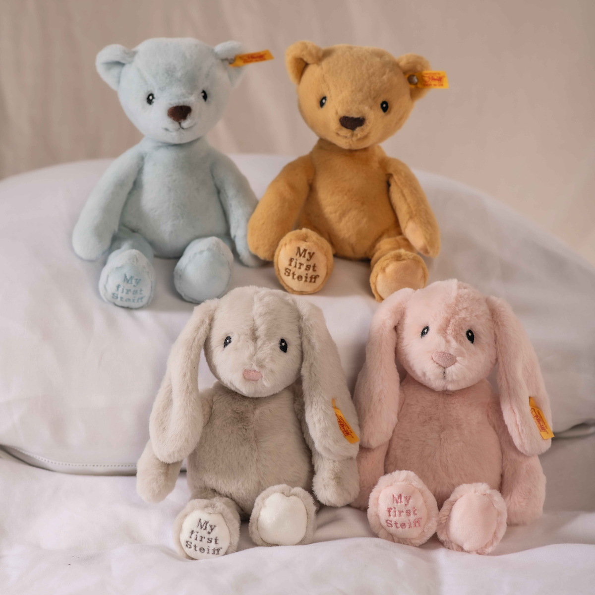 My First Steiff Teddy Bear Beige Baby Toy, 10 Inches