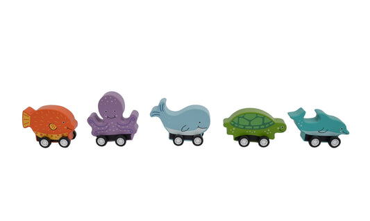 Pull Back Ocean Creatures Refill - Set of 20