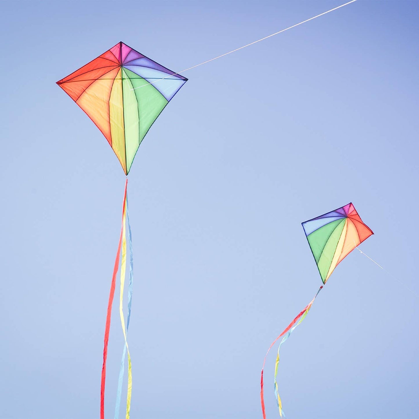 Rainbow Stained Glass 46" Diamond Kite