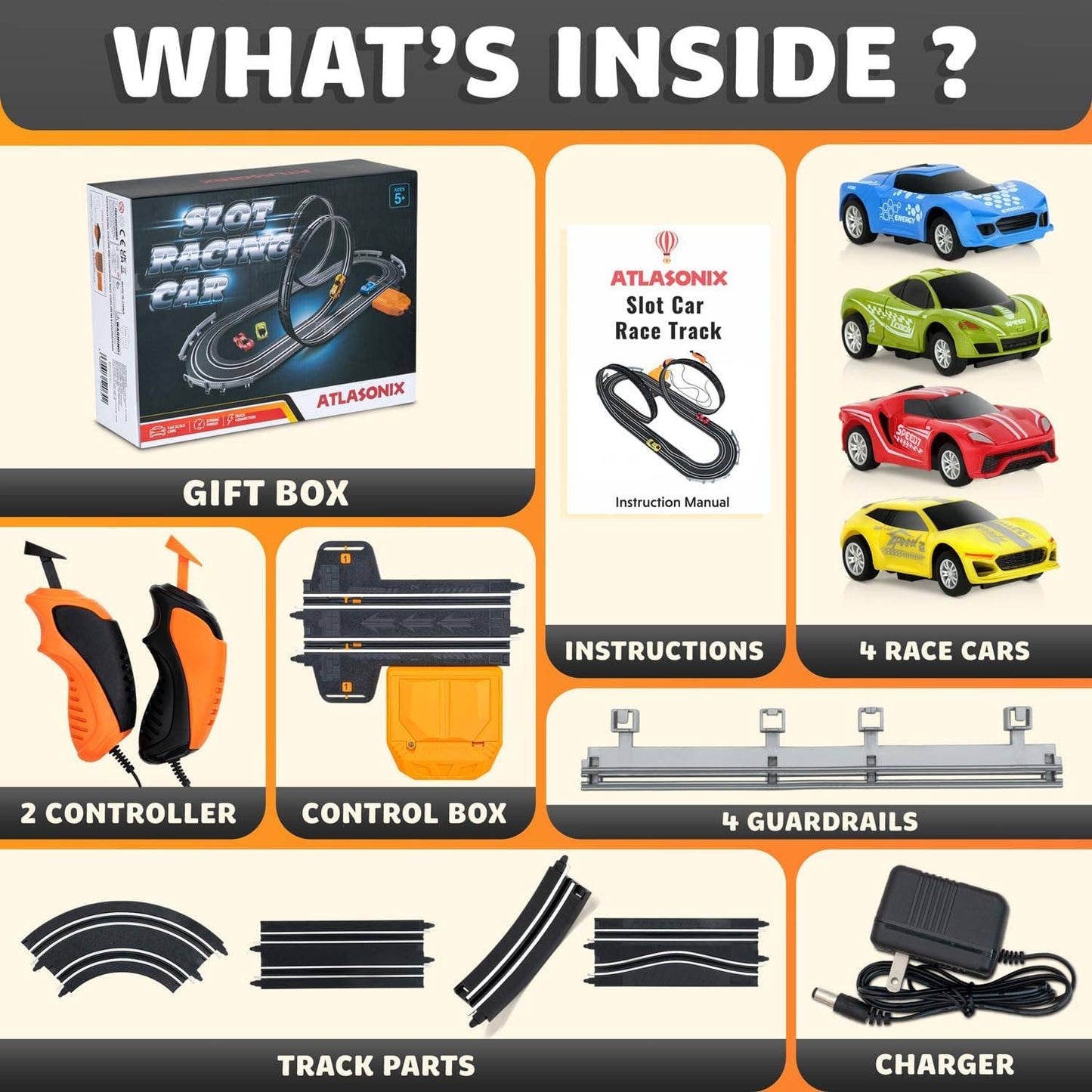 Slot Car Race Track Sets, Battery or Electric Race Car Track: Ultimate Track Master