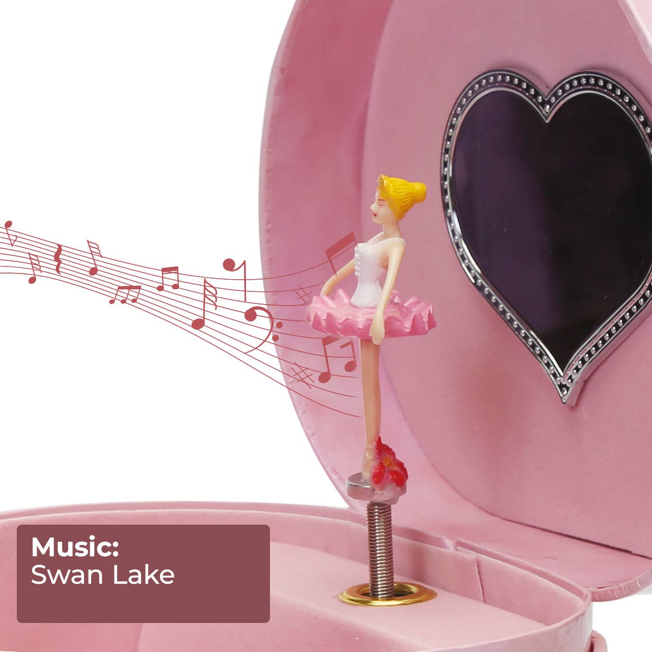 Heart Ballerina Jewelry Box: Christmas 2025 Sterling Silver