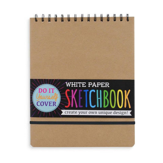 DIY Cover White Paper Sketchbook - 8" x 10.5"