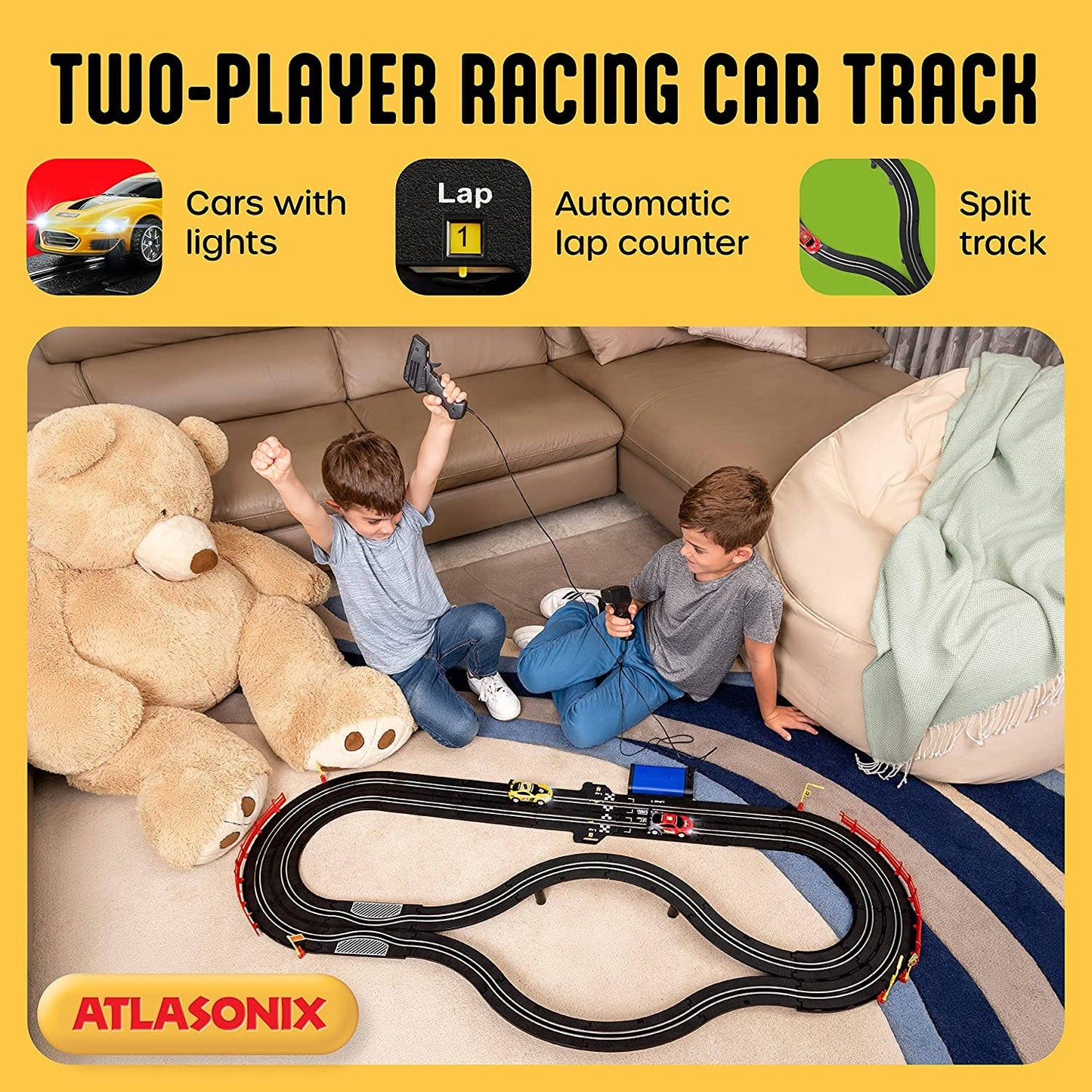 Slot Car Race Track Sets, Battery or Electric Race Car Track: Ultimate Track Master
