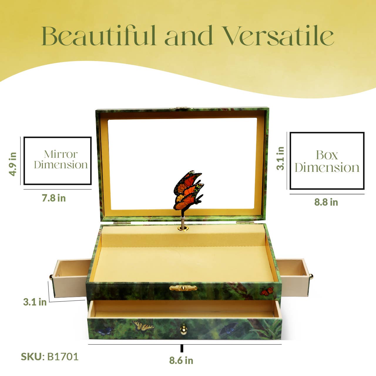 Papillon Butterfly Music Box