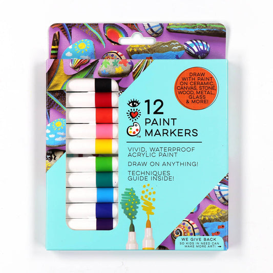 IHeartArt 12 Acrylic Paint Markers