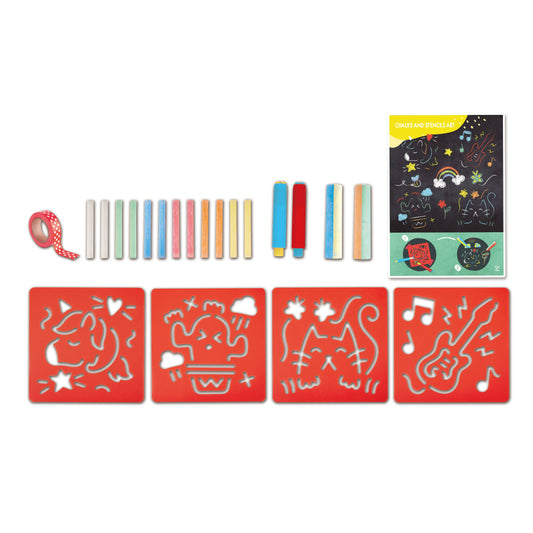 Chalks and Stencils Art