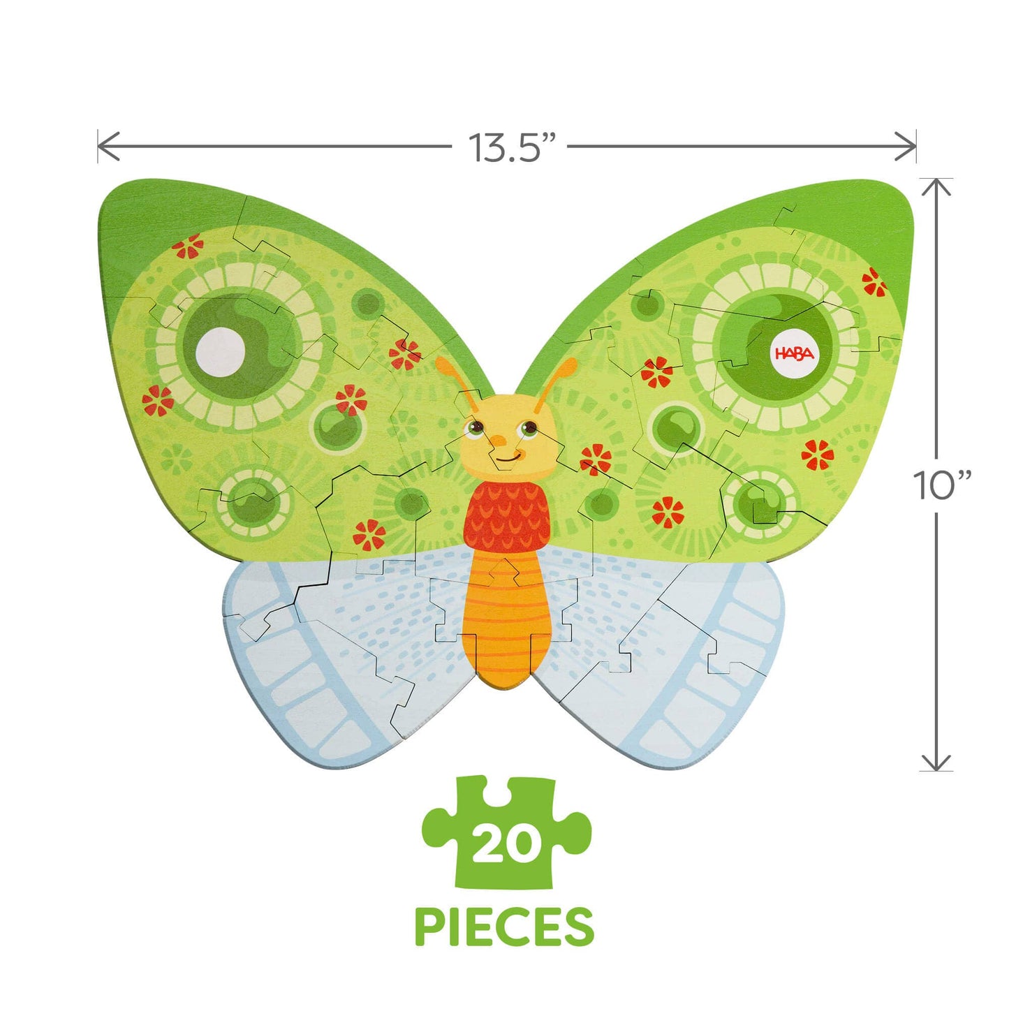 Butterfly 2-in-1 Wooden Puzzle