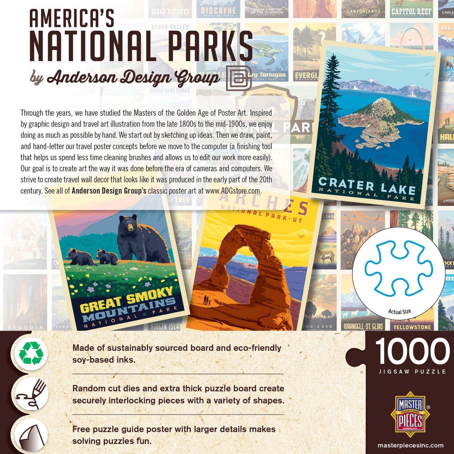 National Parks by Anderson Design Group 1000 Piece Puzzle