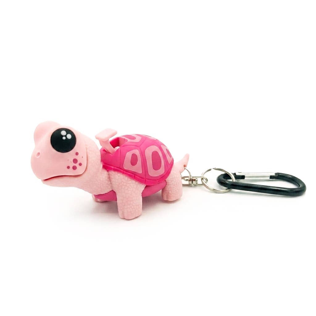 WildLight Animal Carabiner Flashlight - Pink Turtle