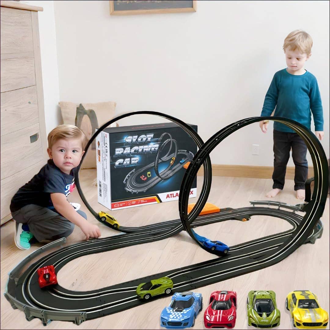 Slot Car Race Track Sets, Battery or Electric Race Car Track: Ultimate Track Master