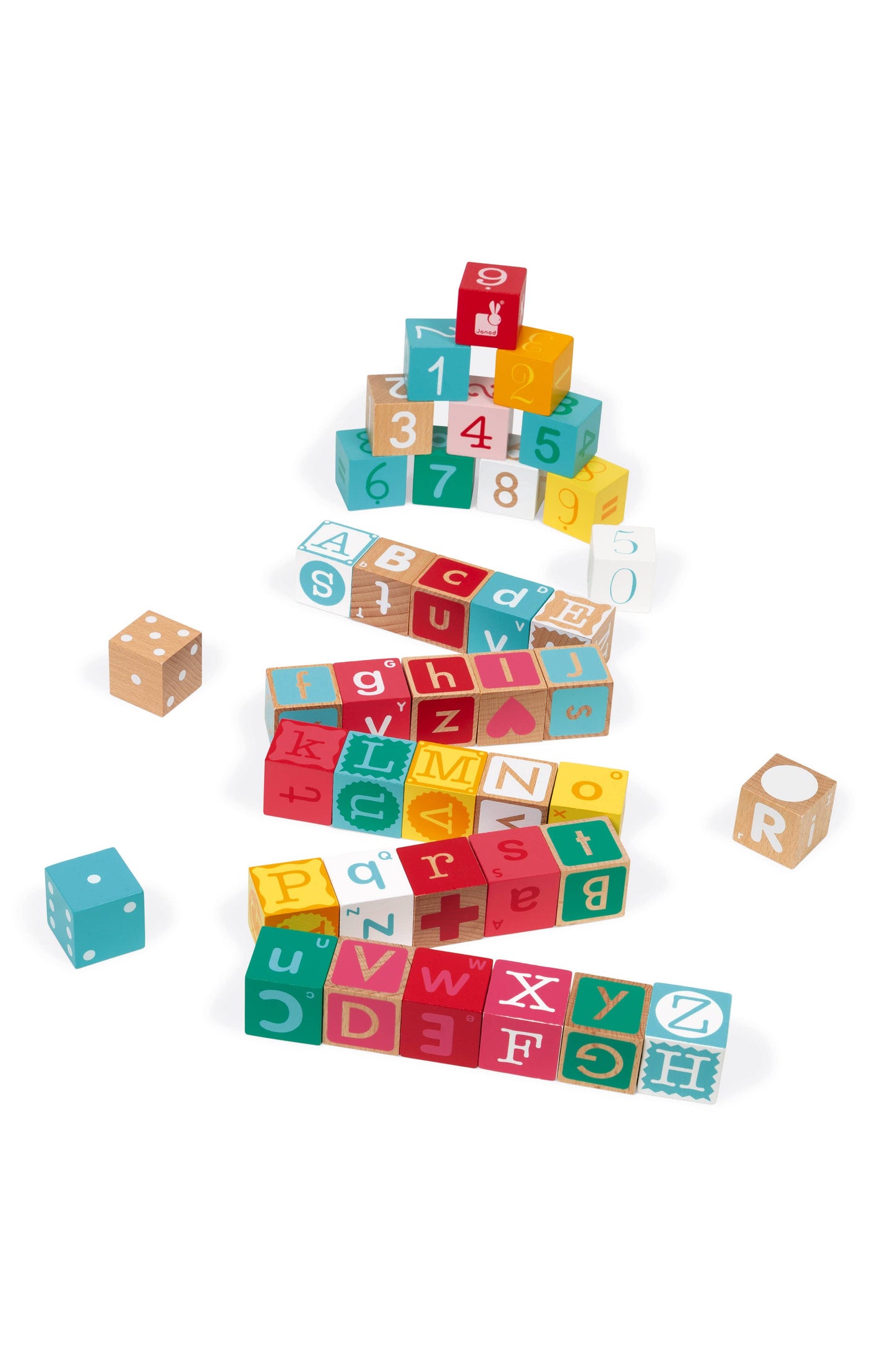 Kubix 40-cube Set + Lettters/numbers Puzzle