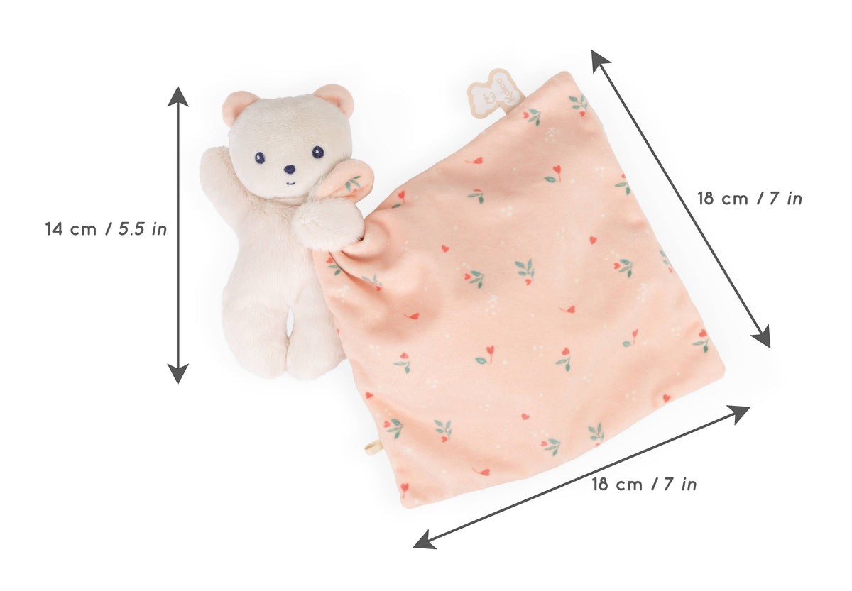Comforting blanket | Bear | Peach | Doudou | Ages 0+