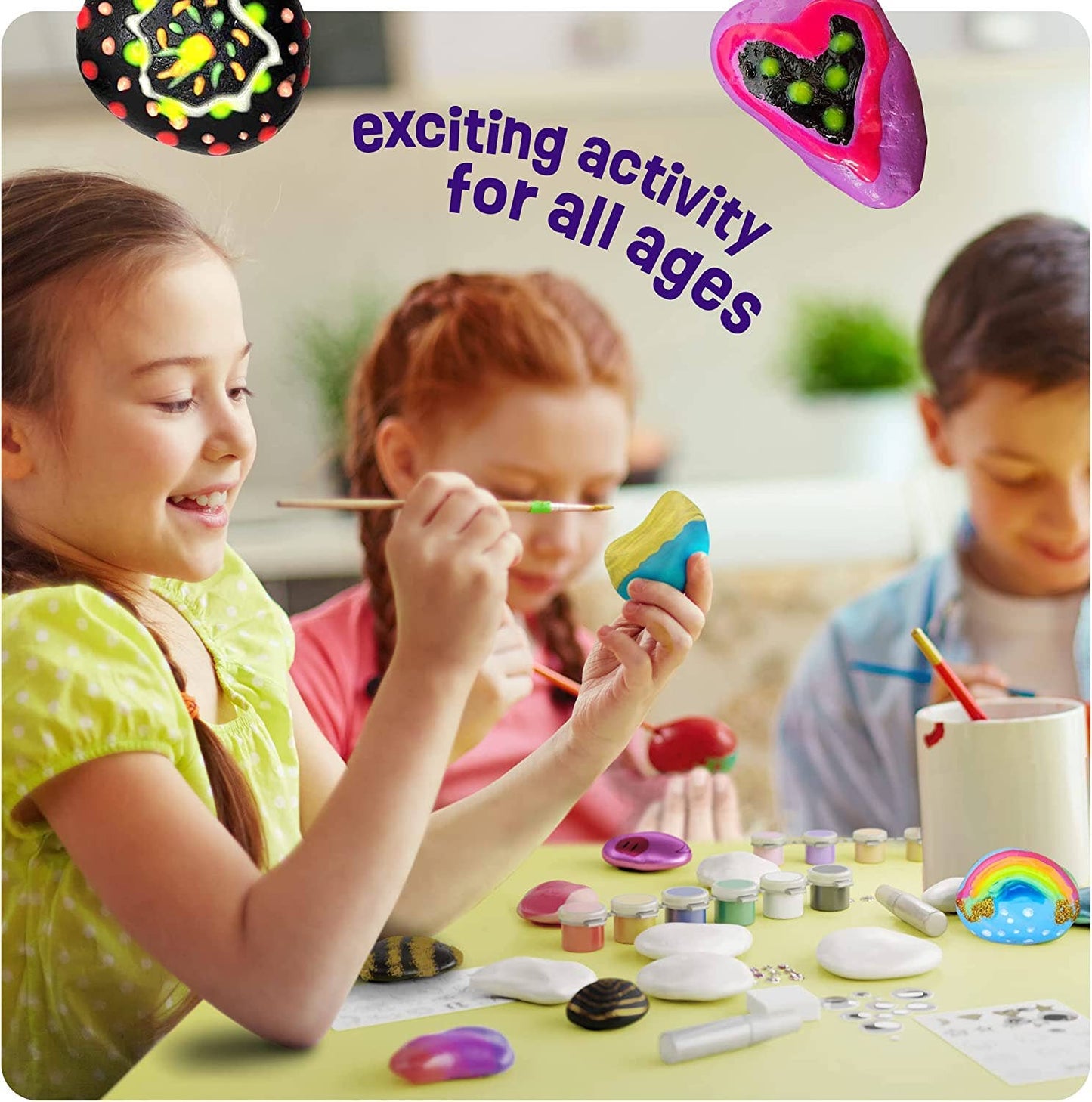 Rock Painting Kit - Glow in The Dark