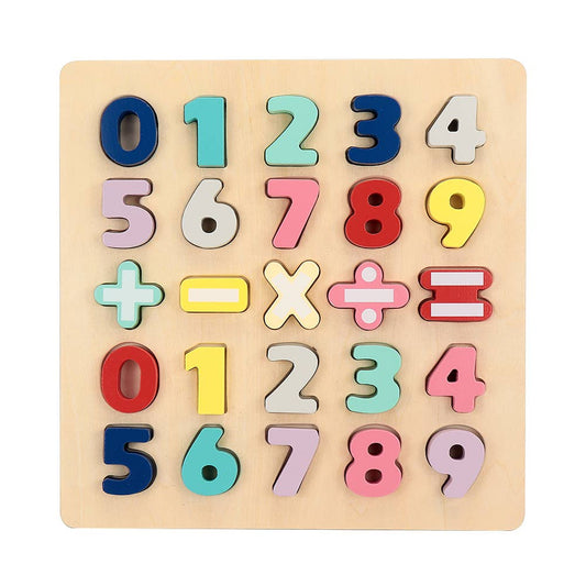 Leo & Friends Wooden Chunky Number Math Puzzle