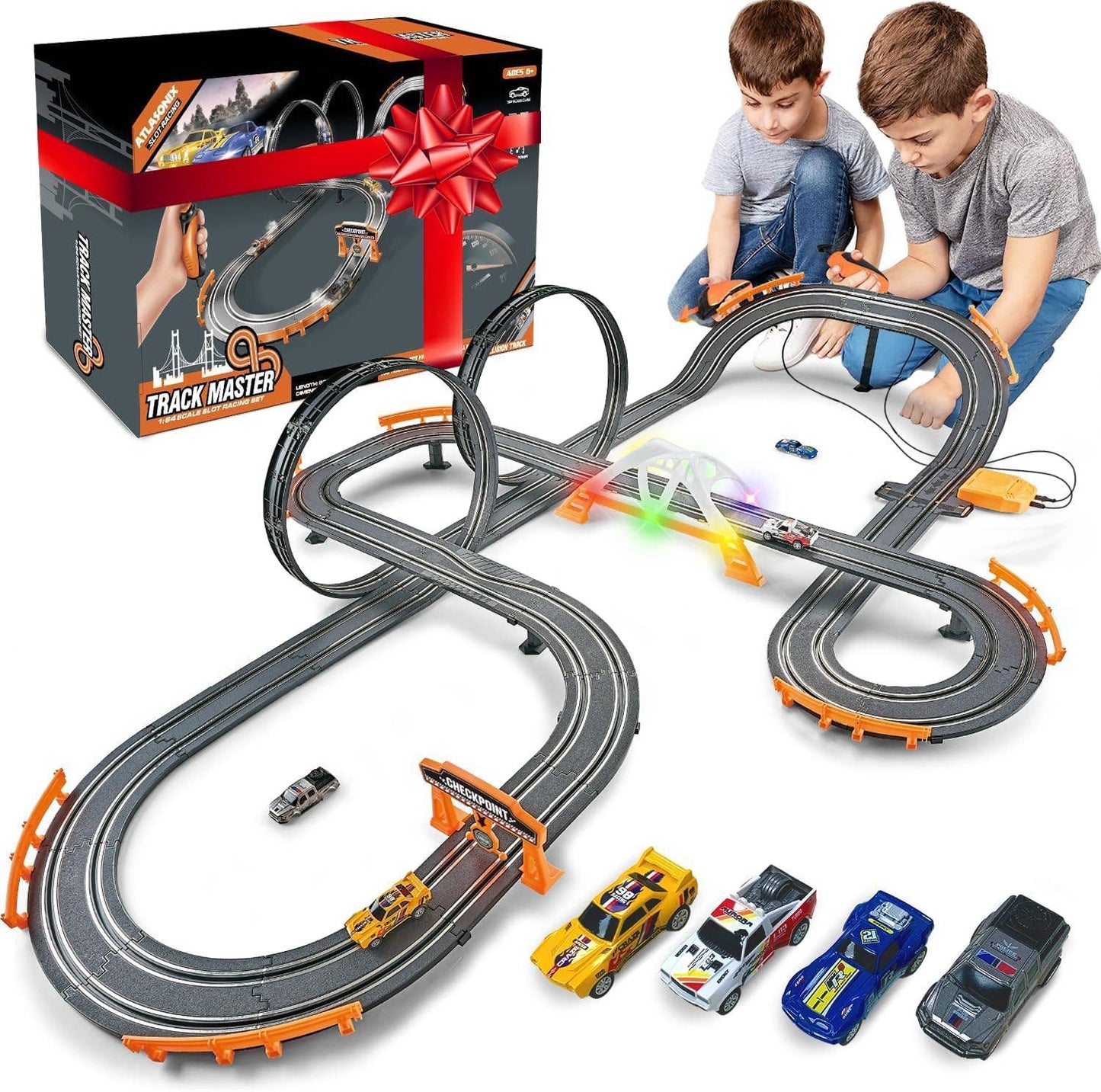 Slot Car Race Track Sets, Battery or Electric Race Car Track: Ultimate Track Master
