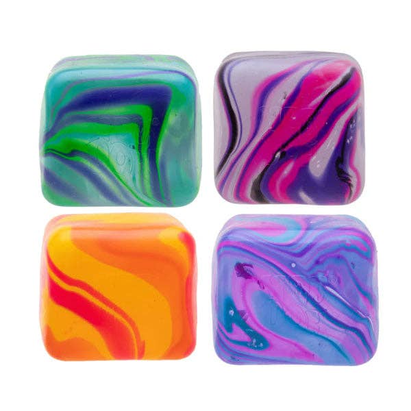 Nee Doh Nice Cube SWIRL Squishy Fidget Stress Ball (1pc) Assorted Colors