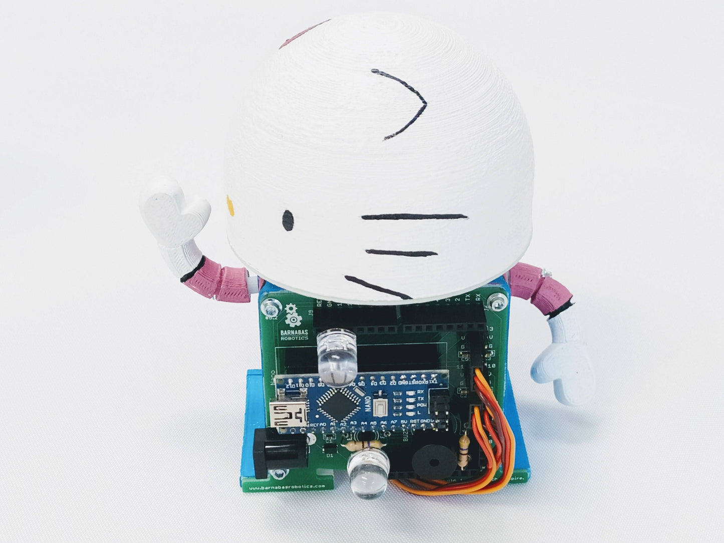 Barnabas-Bot: Arduino-Compatible 3-D Printed Robot Kit (Ages 9-12): 1-Pack