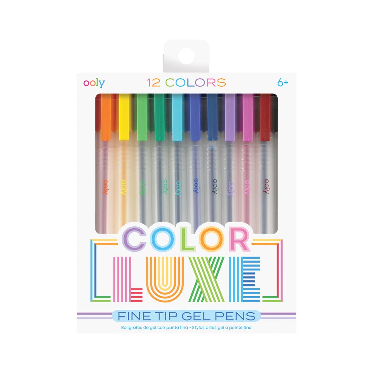 Color Luxe Fine Tip Gel Pens - Set of 12