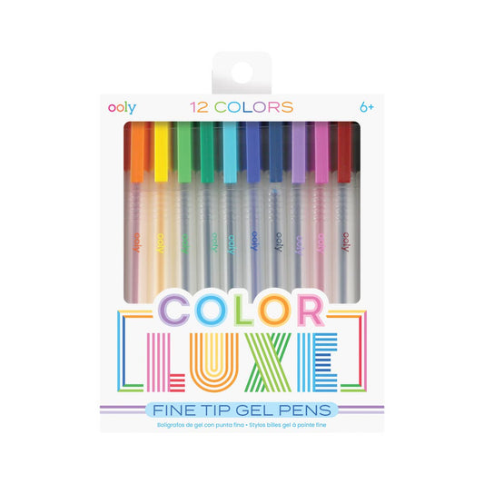 Color Luxe Fine Tip Gel Pens - Set of 12
