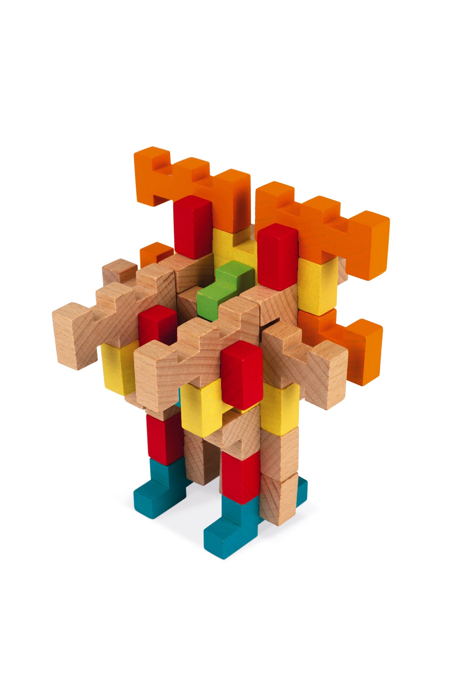 100 piece Construction Set | Wooden Building Kit | Ages 6+