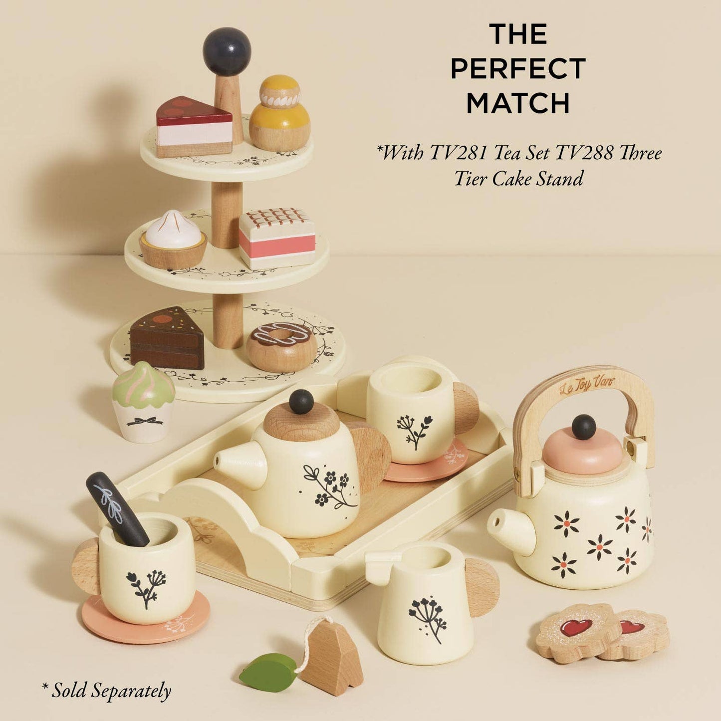 Vintage Wooden Role Play Kettle