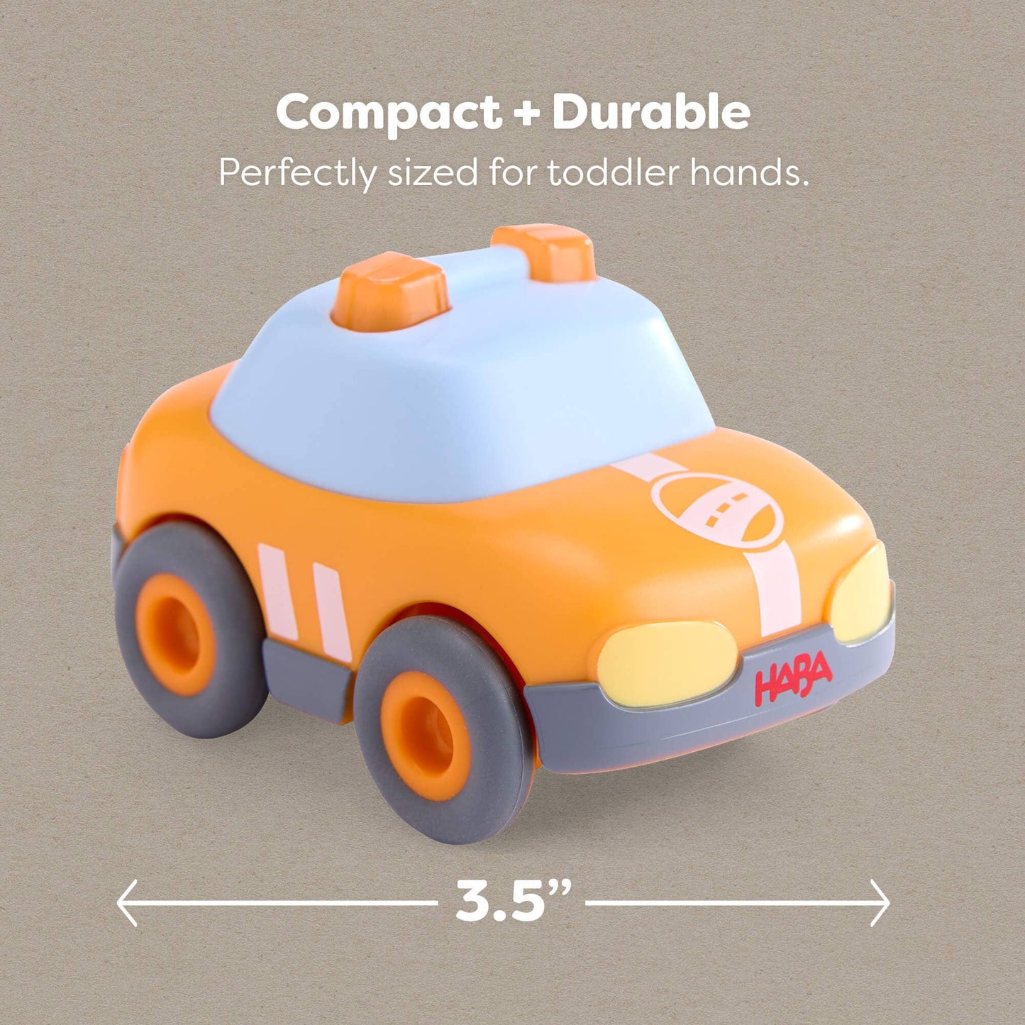 HABA Cars Yellow Pace Car with Momentum Motor – Recycled