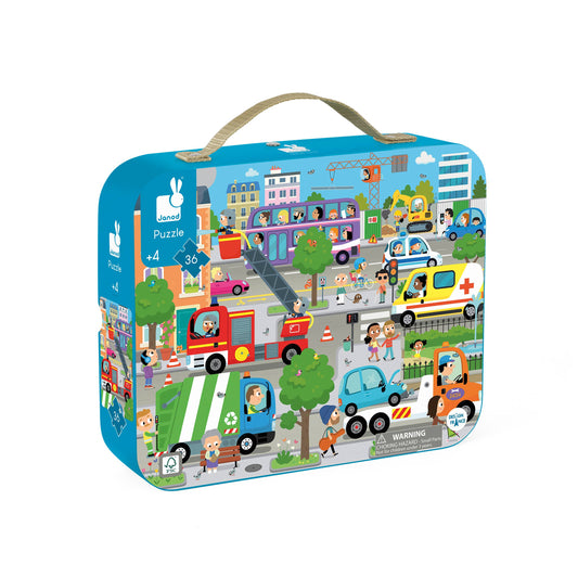 Suitcase Puzzle - City - 36 Pieces