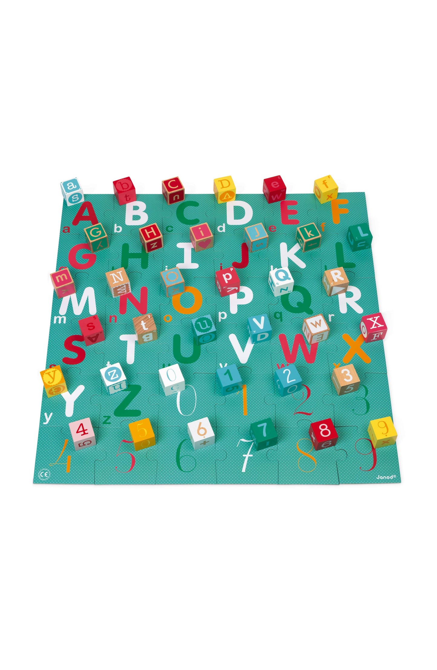 Kubix 40-cube Set + Lettters/numbers Puzzle