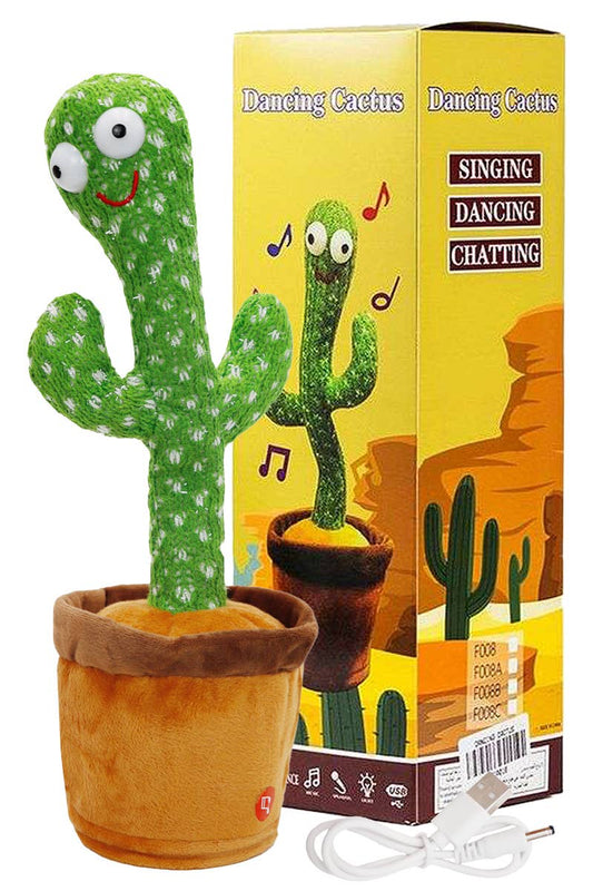 Cactus Sound Mimicking Dancing Plush Toy - USB
