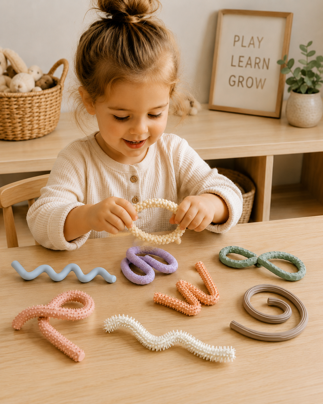Neutral Silicone Sensory Imagination Sticks