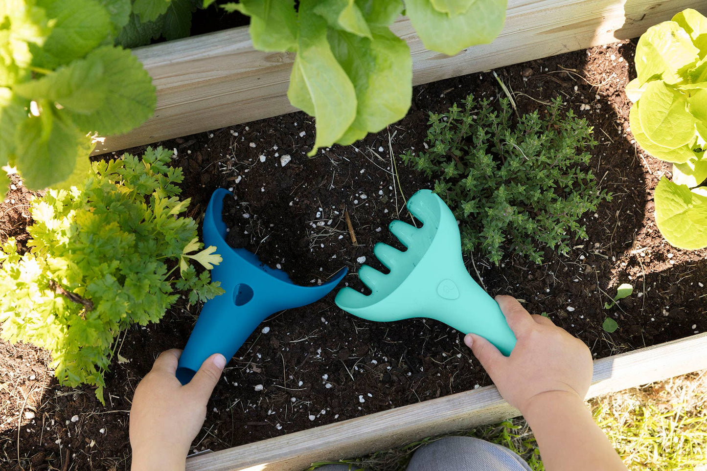 Quut Raki - Rake and digger, 2 in 1: Lavender
