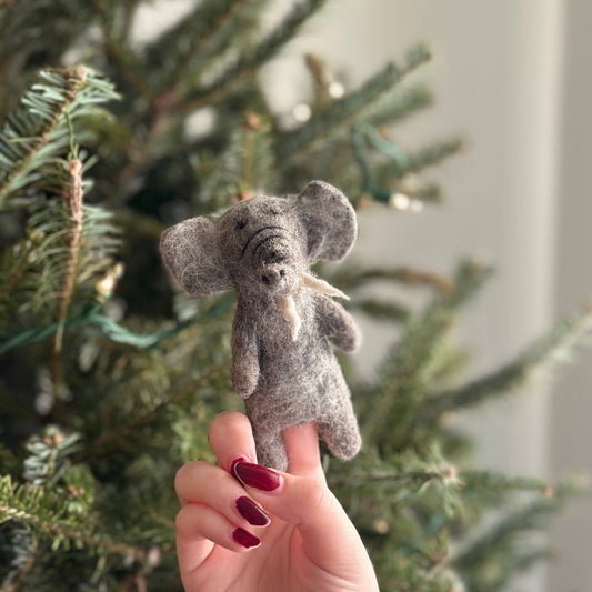 Handmade Wool Finger Puppet