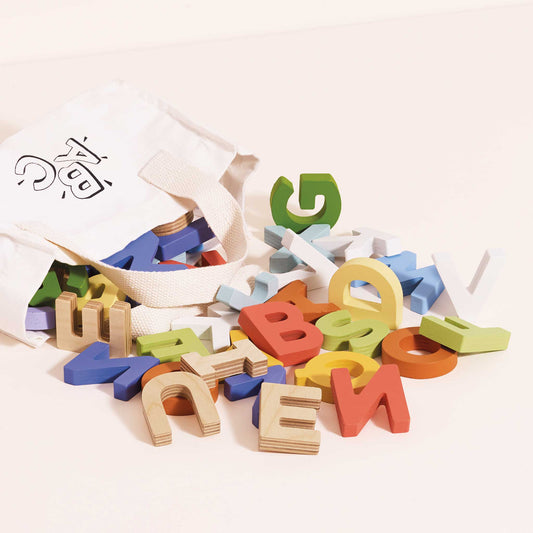 Wooden Alphabet Set & Bag